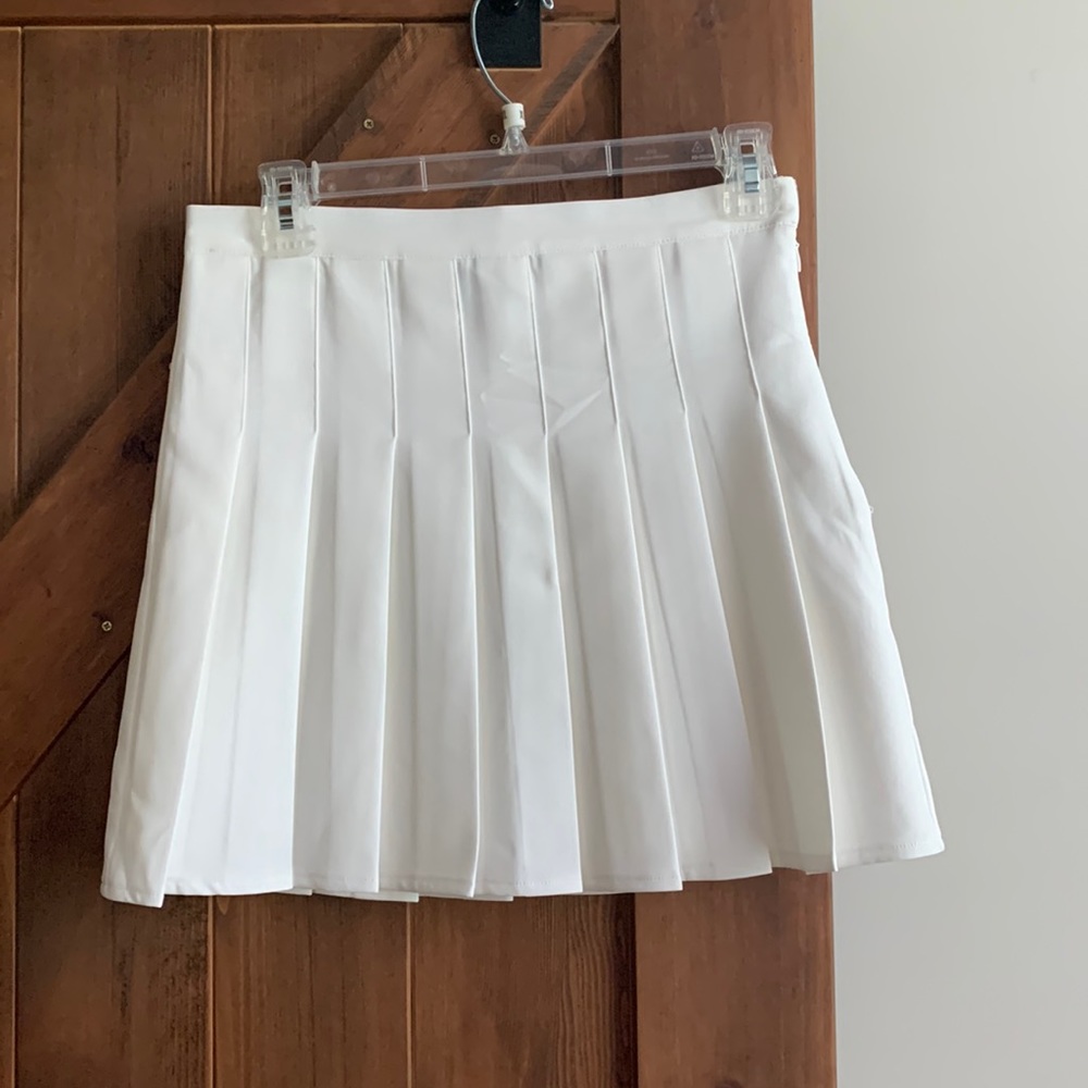 White Fox Pleated Skirt